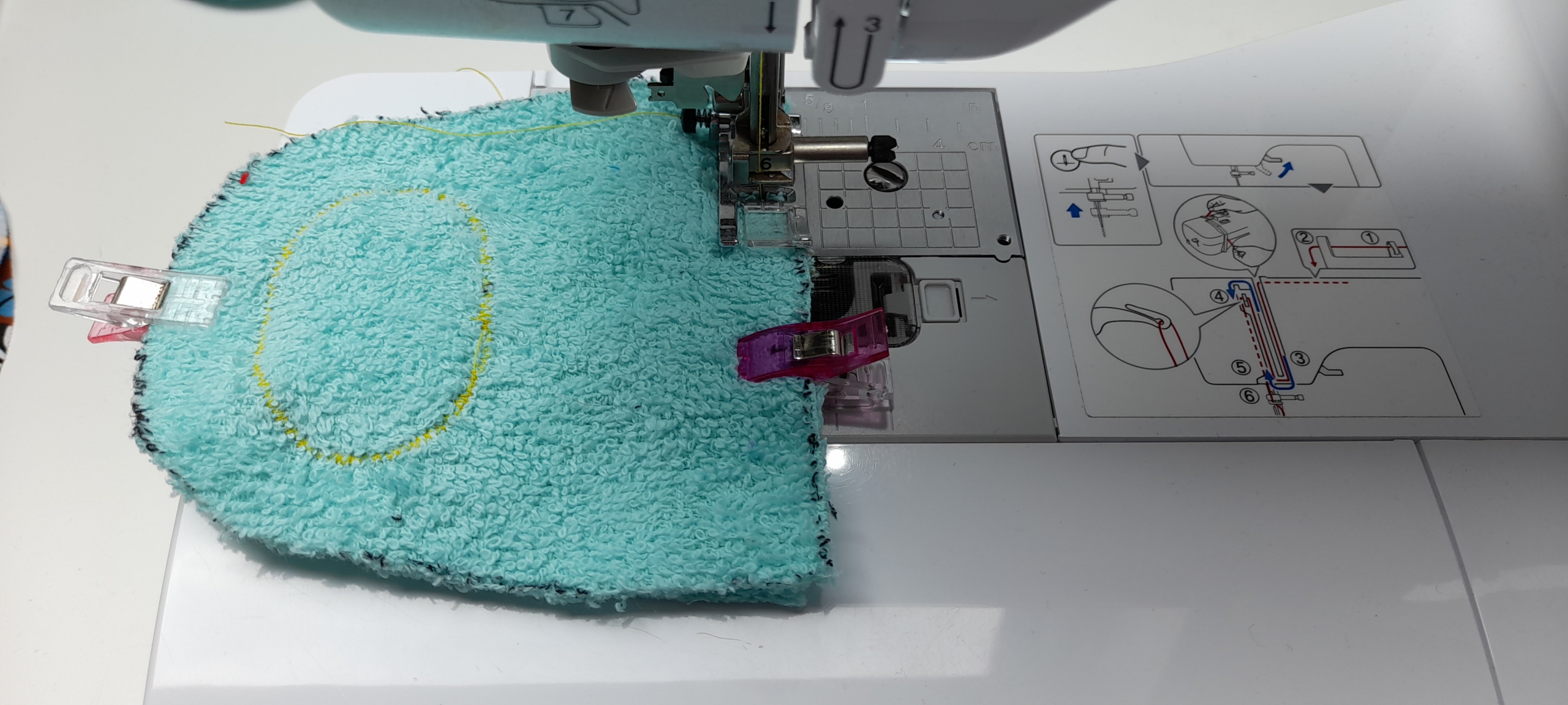 Adrotex - Knuddel - Zusammennähen mit einem Gradstich